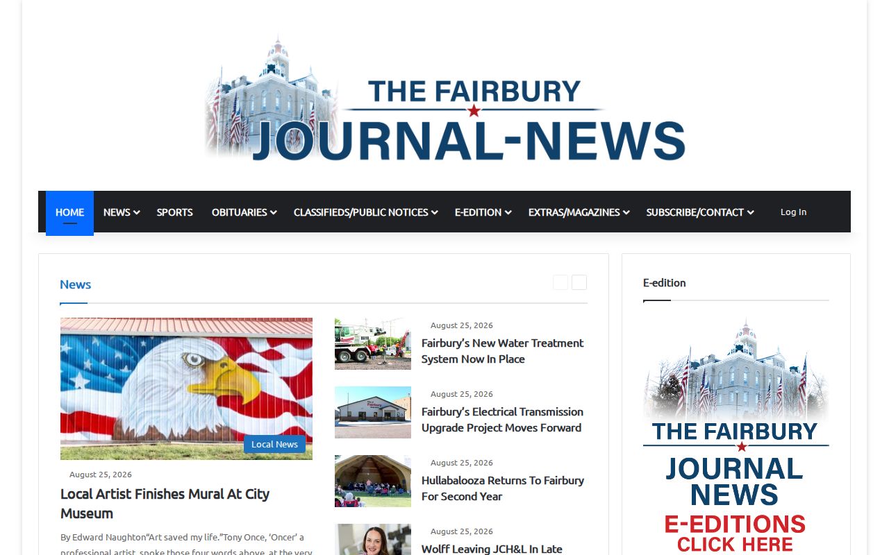 Fairbury Journal-News source page for Jefferson County crime reporting